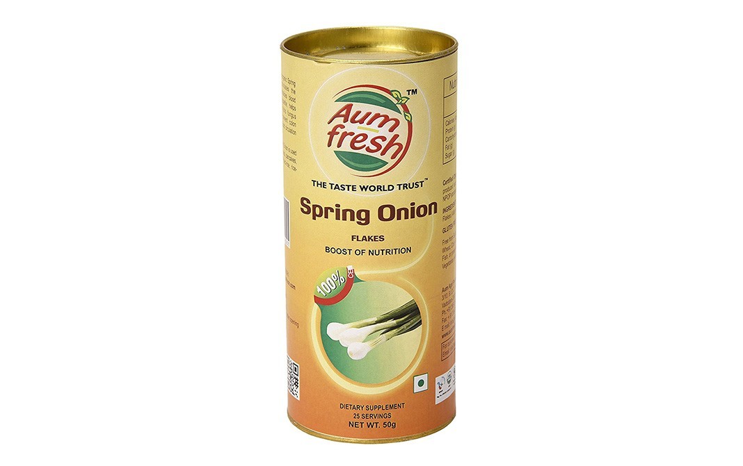 Aum Fresh Spring Onion Flakes    Tin  50 grams